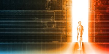 teknoloji arka plan kavramı