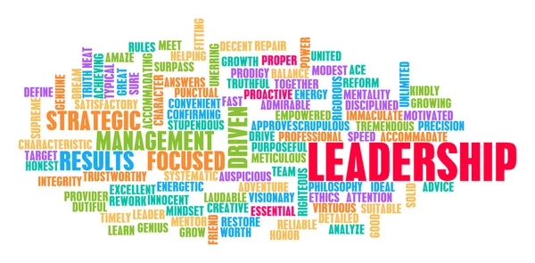 Leadership Word Cloud Concept — Stock Photo, Image
