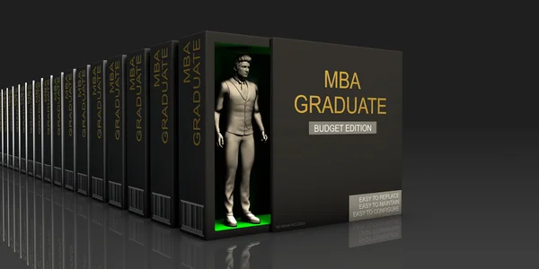 MBA Concepto de Graduado — Foto de Stock