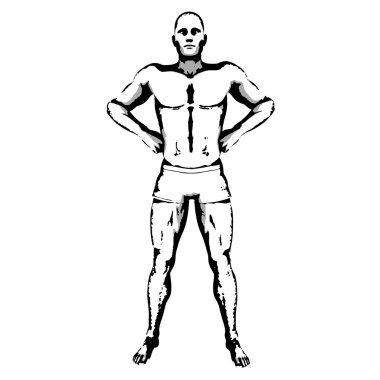 Çizgi roman kahramanı poz