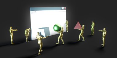 Crowdsourcing konsept sanat