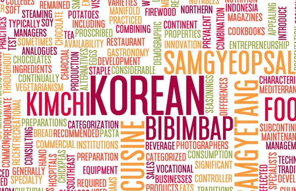 Koreanische Speisekarte — Stockfoto