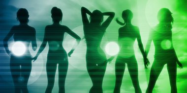 Disko gece kulübü arka plan