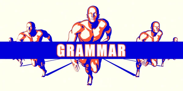 Grammatische Konzeptkunst — Stockfoto