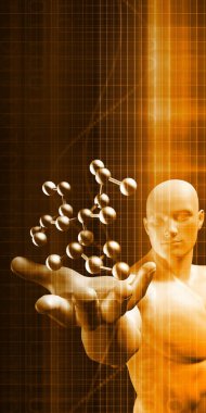 Adam gözlemleyerek molekül yapısı