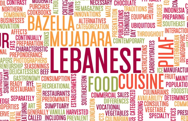 Menù libanese — Foto Stock