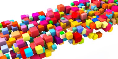 renkli geometrik soyut