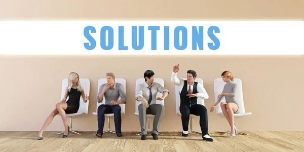 Business Solutions fundo — Fotografia de Stock