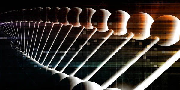 Абстракция спирали ДНК — стоковое фото