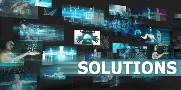 Solutions Background Concept — Stock Photo, Image