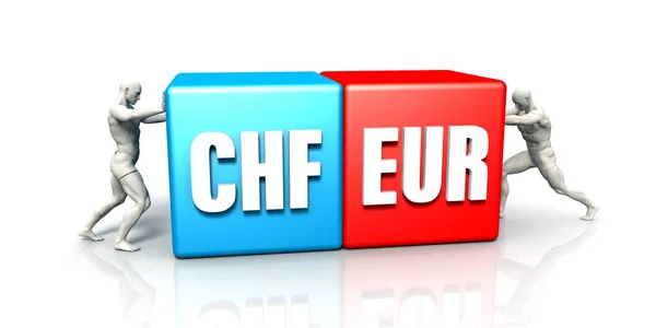 Chf eur Währungspaar — Stockfoto