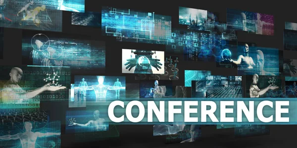 Concepto de Conferencia Antecedentes — Foto de Stock