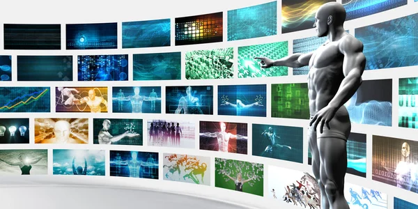 Video Wall Background — Stock Photo, Image