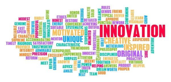 Innovation Wort Cloud-Konzept — Stockfoto