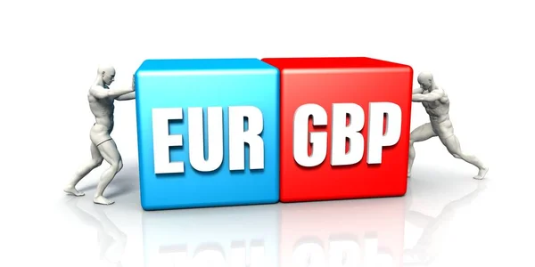 Euro-BIP-Währungspaar — Stockfoto