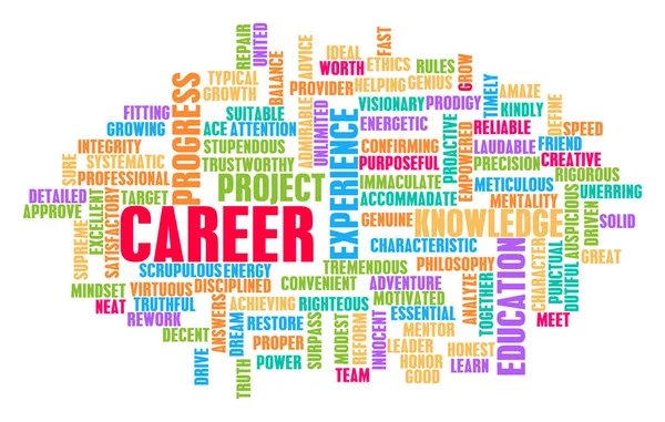 Career Word Cloud Concept — Stock Photo, Image