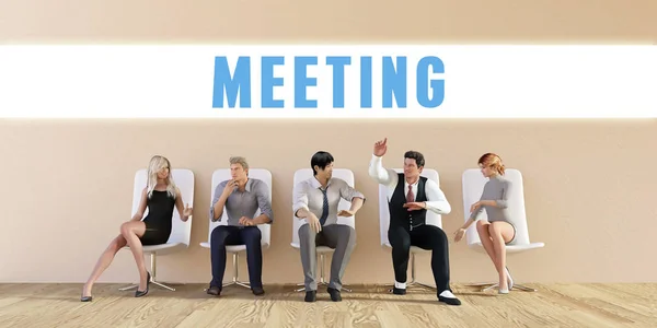 Reunião de negócios resumo — Fotografia de Stock