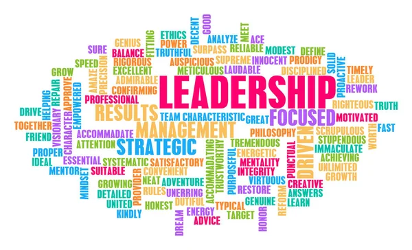 Leadership Word Cloud Concept — Stock Photo, Image