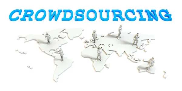 Crowdsourcing Global Business — Stock Photo, Image