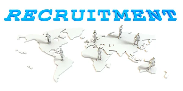 Recrutamento Global Business — Fotografia de Stock