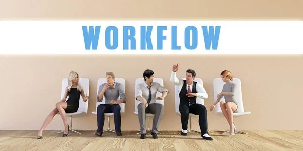 Business Workflow Abstract — Stock Photo, Image