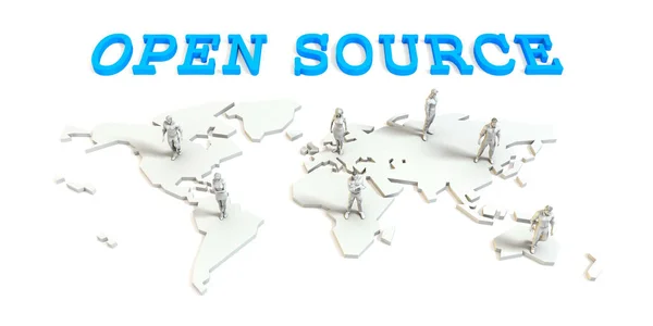 Open source Global Business — Stock Photo, Image