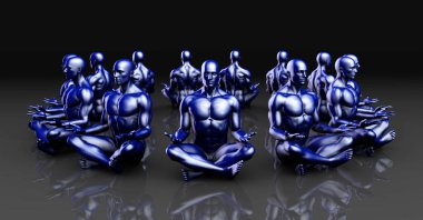Lotus pozisyonu konsept sanat