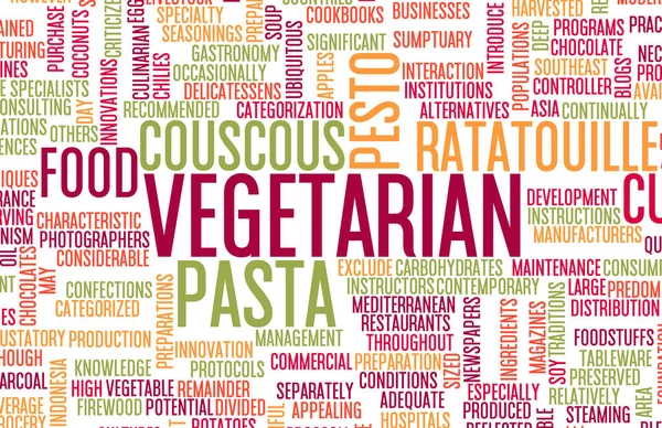 Menú de comida vegetariana —  Fotos de Stock
