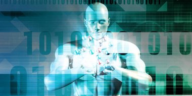 Bilim teknoloji konsept sanat