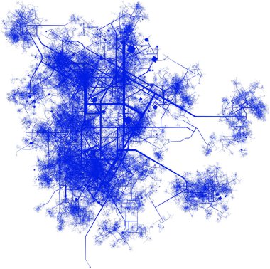 Şehir altyapı konsept sanat