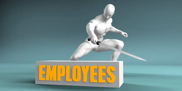 Cutting Employees Concept Art — Stock Photo, Image