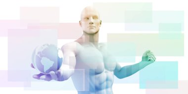 Veri kavramı sanat ağ