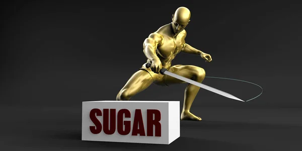 Reducir el arte concepto de azúcar — Foto de Stock