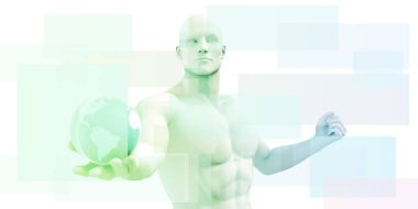 Dijital eğlence konsept sanat