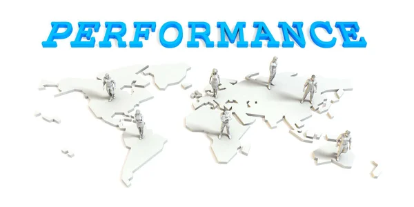 Performans küresel iş — Stok fotoğraf