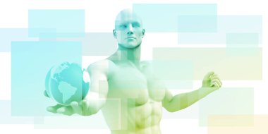 Yaratıcı teknoloji konsept sanat