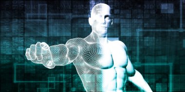 Sanal arka plan konsept sanat