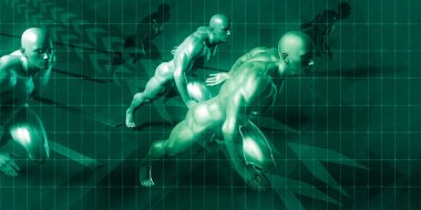 Teknoloji başlangıç konsept sanat