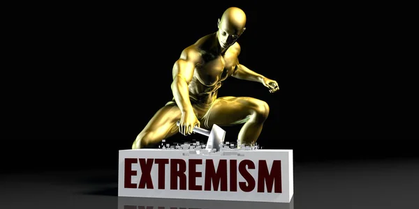 Extremismo Conceito Arte — Fotografia de Stock