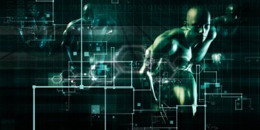 Tıbbi teknoloji konsept sanat