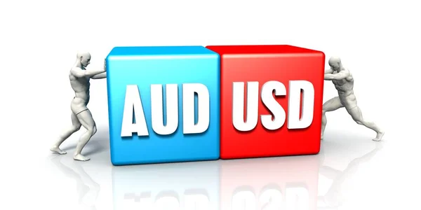 AUD USD par de divisas —  Fotos de Stock