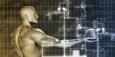 Bilim teknoloji konsept sanat