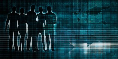 Küresel iş konsept sanat