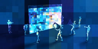 Crowdsourcing konsept sanat