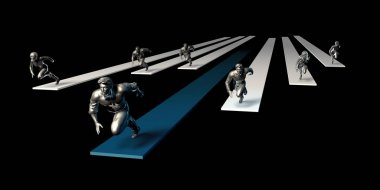 Dinamik iş konsept sanat