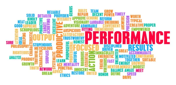 Performance Word Cloud Concept — Stock Photo, Image