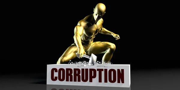 Corruption Concept Art — Stock Photo, Image