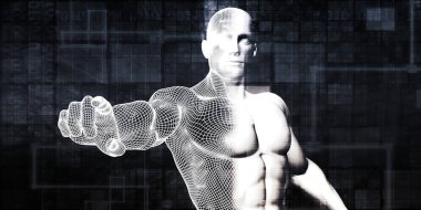 Sanal arka plan konsept sanat