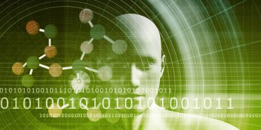 Soyut Moleküller Tıbbi Arkaplan