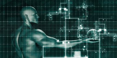 Veri görselleştirme konsept sanat